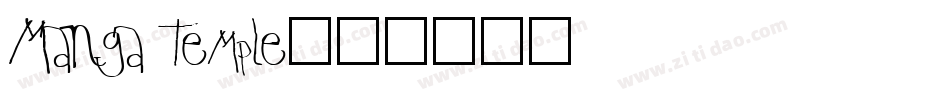 Manga Temple字体转换